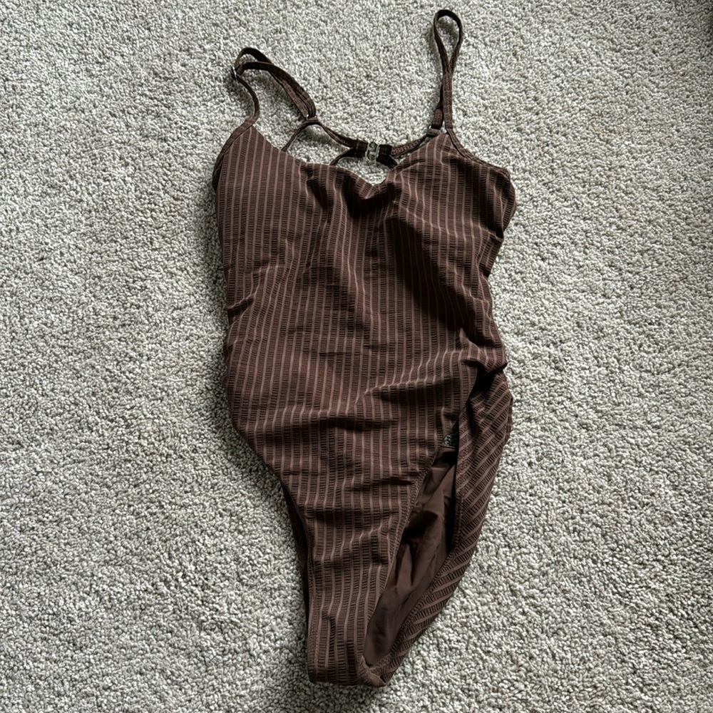 One piece brown bikini! Barely worn!
